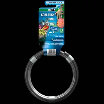 JBL Aquaschlauch GRAU - Készre vágott, szürke (levegő) tömlő akváriumokhoz és tavakhoz 19/25 (2,5m)