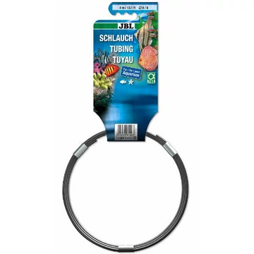 JBL Aquaschlauch GRAU - Készre vágott, szürke (levegő) tömlő akváriumokhoz és tavakhoz 4/6 (4m)