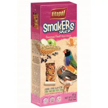 Vitapol Smakers rúd (gyümölcs) - prémium duplarúd - pintyfélék részére (60g)