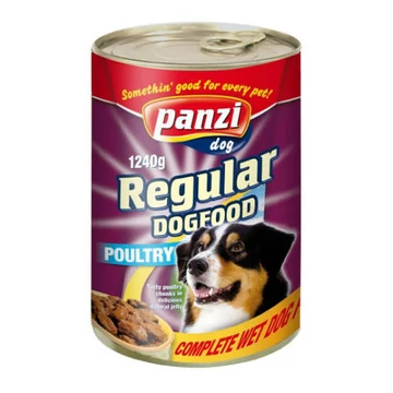 Panzi Regular konzerv kutyáknak (1240g) - szárnyas