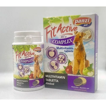 Panzi FitActive vitamin FIT-a-Complex - multivitamin (almával) kutyák részére  (60db)
