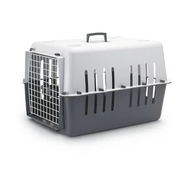 SAVIC PetCarrier 4 - szállítóbox (szürke) kutyák és macskák részére (max:15kg) 66x47x43cm