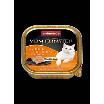 Animonda Vom Feinsten No Grain (csirke-sárgarépaszószban) alutálkás -Felnőtt macskák részére (100g)