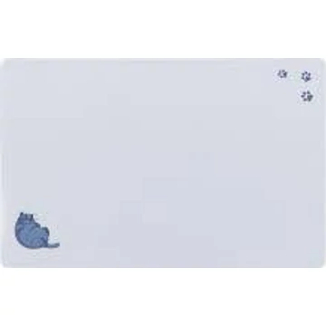 Trixie Place Mat - Műanyag tálalátét (szürke,macska mintával) tálakhoz (44x28cm)