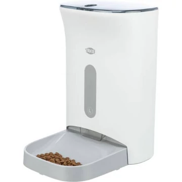 Trixie TX8 Smart Automatic Food Dispenser - automata etető (fehér/szürke)  4.5 l (24×38×19cm)