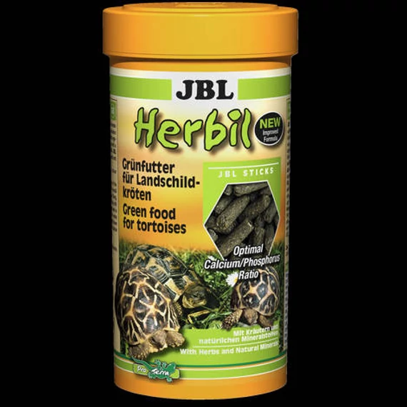 JBL Herbil Green Foods - Teljesértékű zöldtakarmány pelletteleség szárazföldi és víziteknősök részére (1liter)