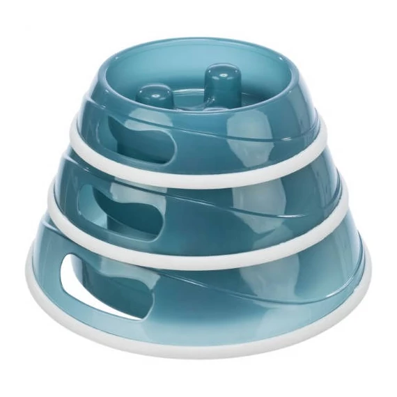 Trixie Slow Feeding Plastic Bowl - evéslassító tál (többféle színben) kutyák részére (0,9l/Ø23cm)