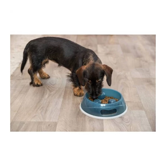 Trixie Slow Feeding Plastic Bowl - evéslassító tál (többféle színben) kutyák részére (1,5l/Ø27cm)