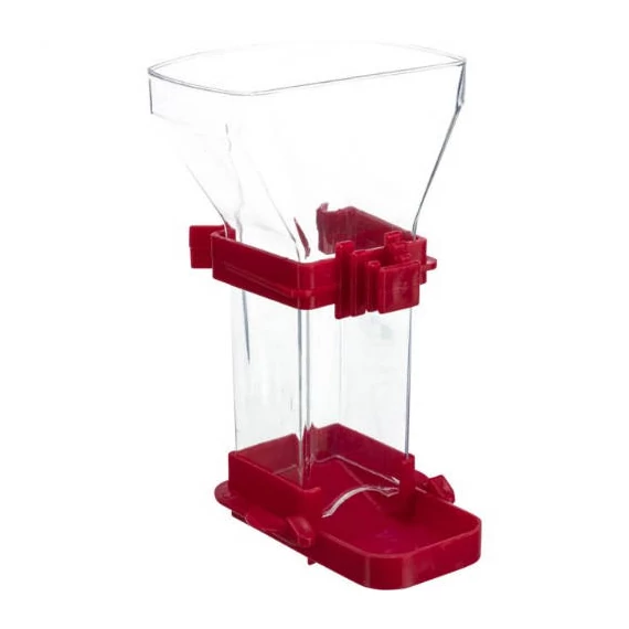 Trixie Food Dispenser - műanyag etető (többféle színben) madarak részére (150ml/12cm)