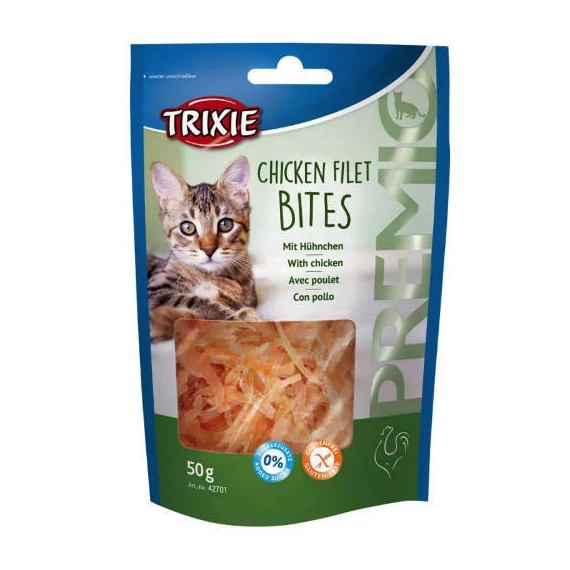 Trixie Premio Chicken Filet Bits - jutalomfalat (csirke) macskák részére (50g)