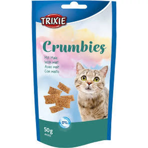 Trixie Malt Crumbies - jutalomfalat (szőroldós) macskák részére (50g)