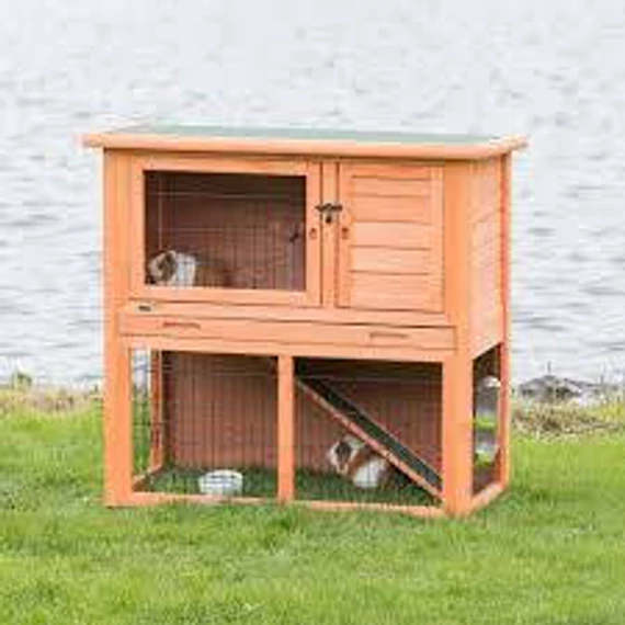 Kt25. Trixie Hutch for Guinea Pigs - kültéri ház (barna) tengerimalacok részére  (104x97x52cm)