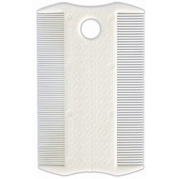 Trixie Flea and Dust Comb, double sided - bolhafésű (műanyag, fehér) kutyák és macskák részére (9cm)