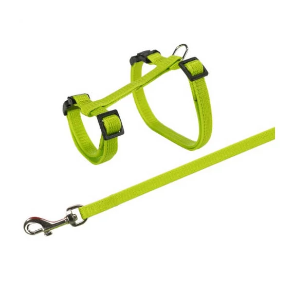 Trixie hám és póráz szett - gyorscsattal (vegyes színek) nyulak részére (25-44cm/10mm)