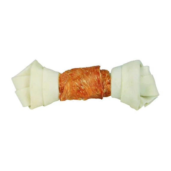 Trixie Denta Fun Knotted Chicken Chewing Bone - jutalomfalat (csomózott csont csirkével) 15cm (1db/70g)