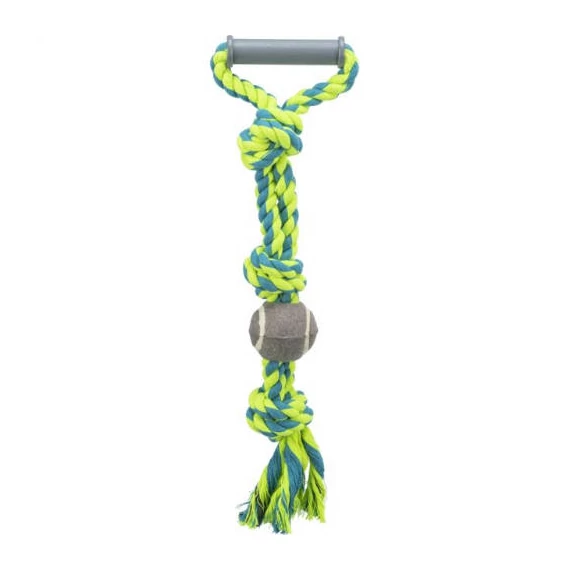 Trixie Playing Rope with Tennis Ball - játék (labda kötéllel) kutyák részére (ø6cm/50cm)