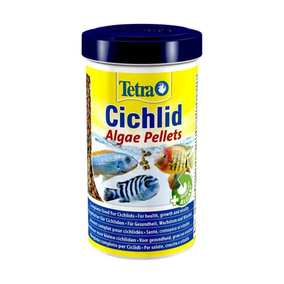 Tetra Cichlid Algae Pellets - Táplálék sügér és diszkosz halak számára (500ml)
