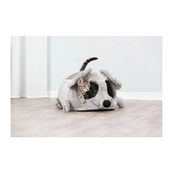 Trixie Junior Lukas Cuddly Cave - macskabútor (világosszürke) 35x33x65cm