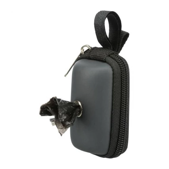 Trixie Dog Dirt Bag Dispenser - tartó (poliészter borítással, fekete, piros) kutyaürülék zacskókhoz (20db zacskóval)