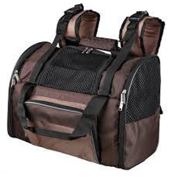 KT25.Trixie Shiva Backpack - szállító hátizsák (barna/bézs) 41x30x21cm