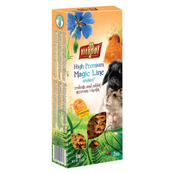 Vitapol Magic Line Smakers rúd (mandarin) - high prémium duplarúd - rágcsálók és nyulak részére (90g)