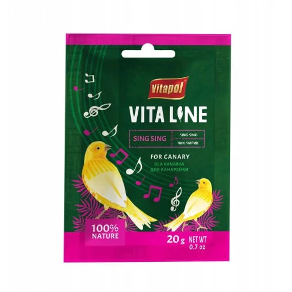 Vitapol Vitaline (éneklést serkentő) - kiegészítő eleség kanárik részére (20g)