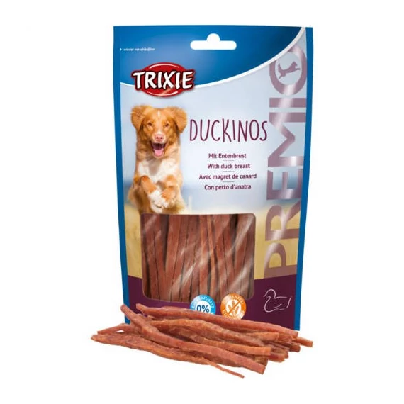 Trixie Premio Duckinos - jutalomfalat (kacsamell) kutyák részére (80g)