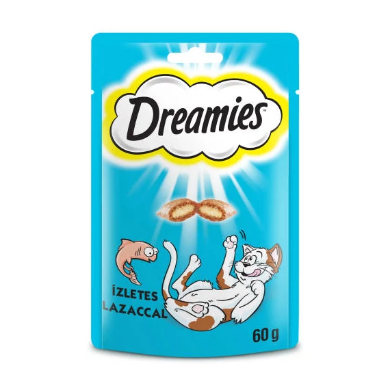 Dreamies Töltött falatkák - Lazacos (60g)