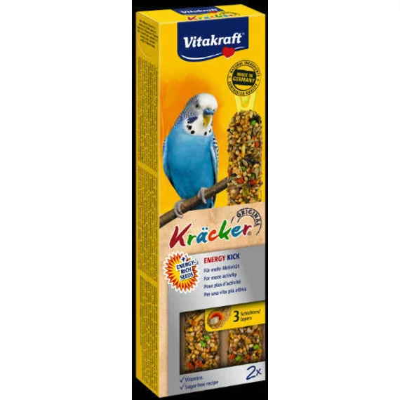 Vitakraft Kracker Dupla Rúd (Energy Kick) – kiegészítő eleség Hullámos papagáj részére (60g)
