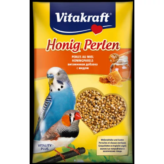 Vitakraft Vitality Plus - kiegészítő eleség (mézes) hullámos papagájok részére (20g)
