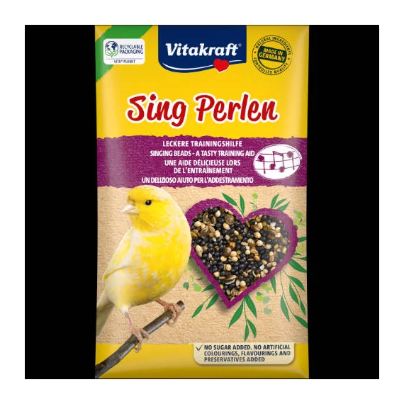 Vitakraft Sing Perlen - kiegészítő eleség (éneklés serkentő) kanárik részére (20g)