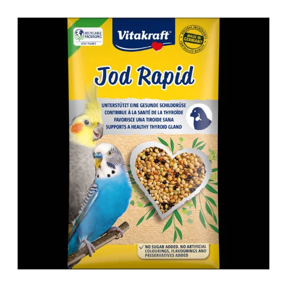 Vitakraft Vitality Plus - kiegészítő eleség (jód) hullámos papagájok részére (20g)