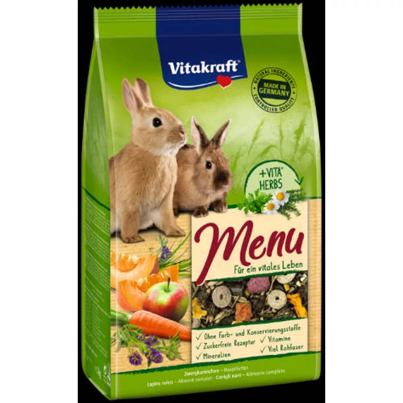 Vitakraft Menu (Nyúl) - teljes értékű eledel (1kg)