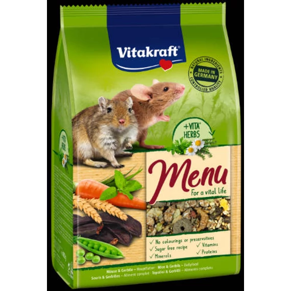 Vitakraft Menu (Egér,futóegér) - teljes értékű eledel (400g)