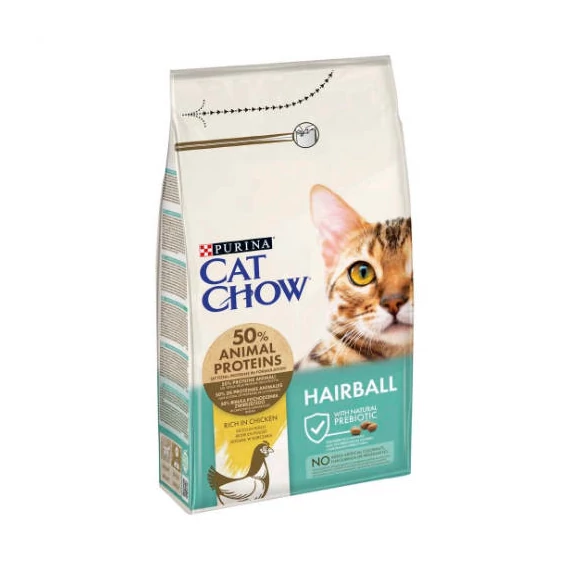 Purina Cat Chow Adult Hairball Controll - szárazeledel (csirke) felnőtt macskák részére (15kg)