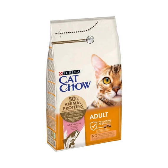 Purina Cat Chow Adult Salmon - Szárazeledel (lazac)felnőtt macskák részére (15kg)