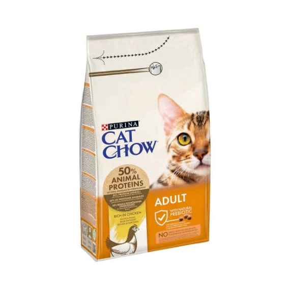 Purina Cat Chow Adult - Szárazeledel (csirke) felnőtt macskák részére (15kg)