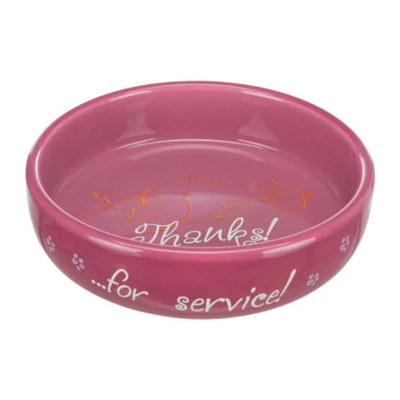 Trixie Ceramic Bowl - kerámia tál (vegyes színekben) macskák részére (0,3l /Ø15cm)