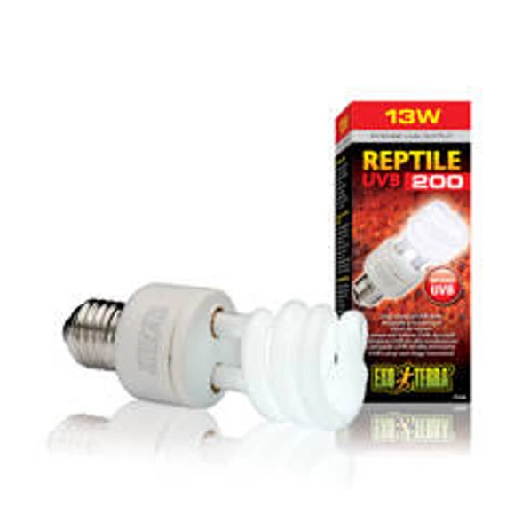 Exo-Terra Reptile UVB200 - izzó (13W) terráriumi állatok részére