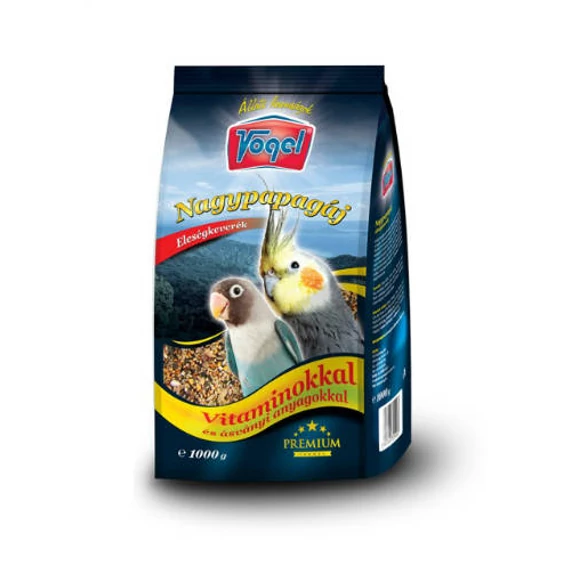Vogel Prémium - Teljesértékű eleség nagypapagájok részére (1kg)
