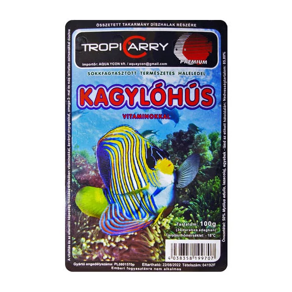 Fagyasztott TropiCarry Kagylóhús - díszhalak részére (100g)
