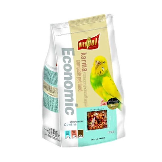 Vitapol Economic - Teljesértékű eledel - Hullámos papagájok részére (1,2kg)