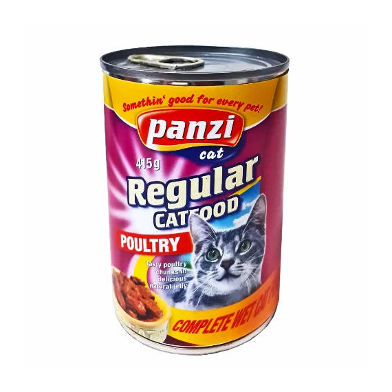 Panzi Regular Adult (szárnyas) konzerv - Felnőtt macskák részére (415g)