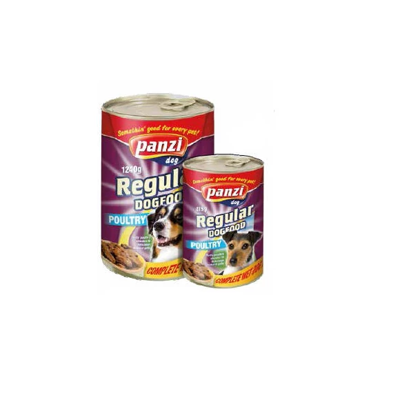 Panzi Regular Adult (szárnyas) konzerv - Felnőtt kutyák részére (415g)