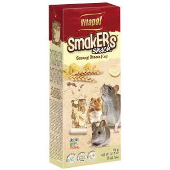 Vitapol Smakers rúd (sajt) - prémium duplarúd - egér,hörcsög, patkányok részére (90g)