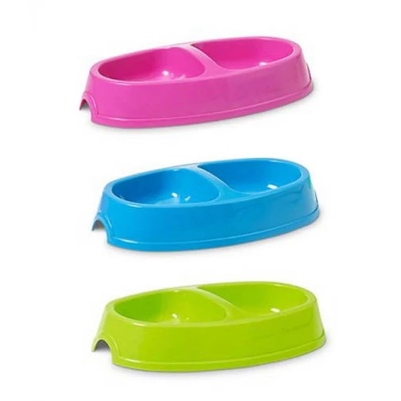 Savic Picnic Twin - Dupla tál (vegyes színekben) 2x0.15l (23.5x13cm)