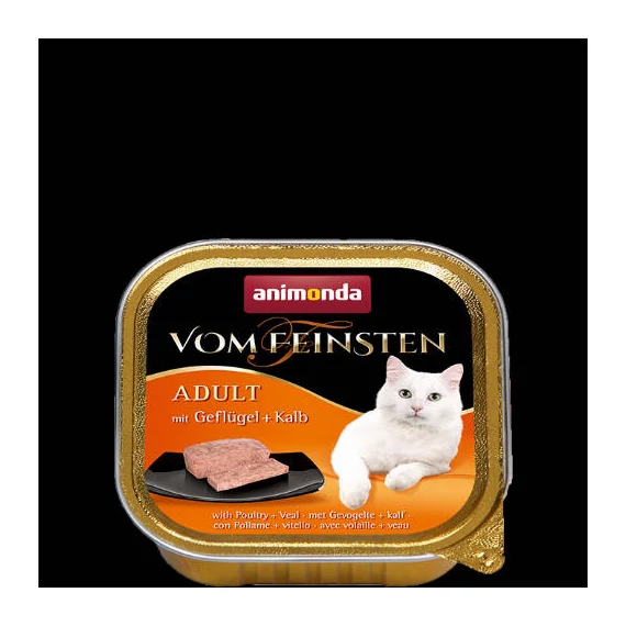Animonda Vom Feinsten Adult (baromfi,borjú) alutálkás - Felnőtt macskák részére (100g)