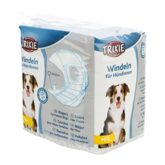 Trixie Diapers for Female Dogs - pelenka nőstény kutyák részére (M-L/12db)