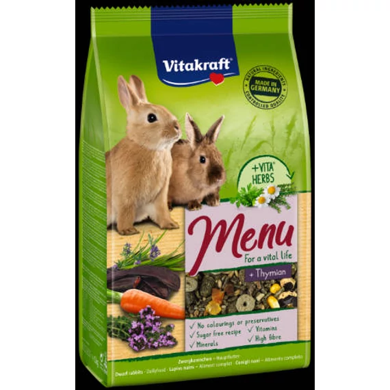 Vitakraft Menu (Nyúl) - teljes értékű eledel (1kg)