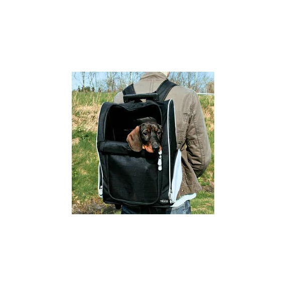 Trixie Trolley - szállítótáska (fekete,szürke) kisállatok részére 36×50×27cm (max:8kg)